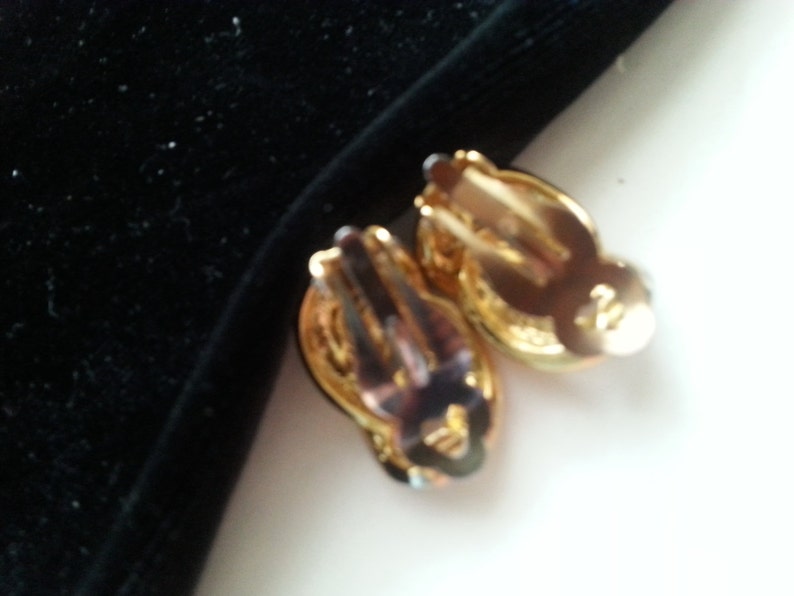 Rhinestone Earrings 1960/'s Vintage Jewelry * Mid Century Collectible