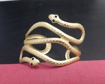 Vintage Snake Cuff Bracelet