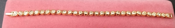 Vintage Rhinestone Stackable Bracelet - image 4