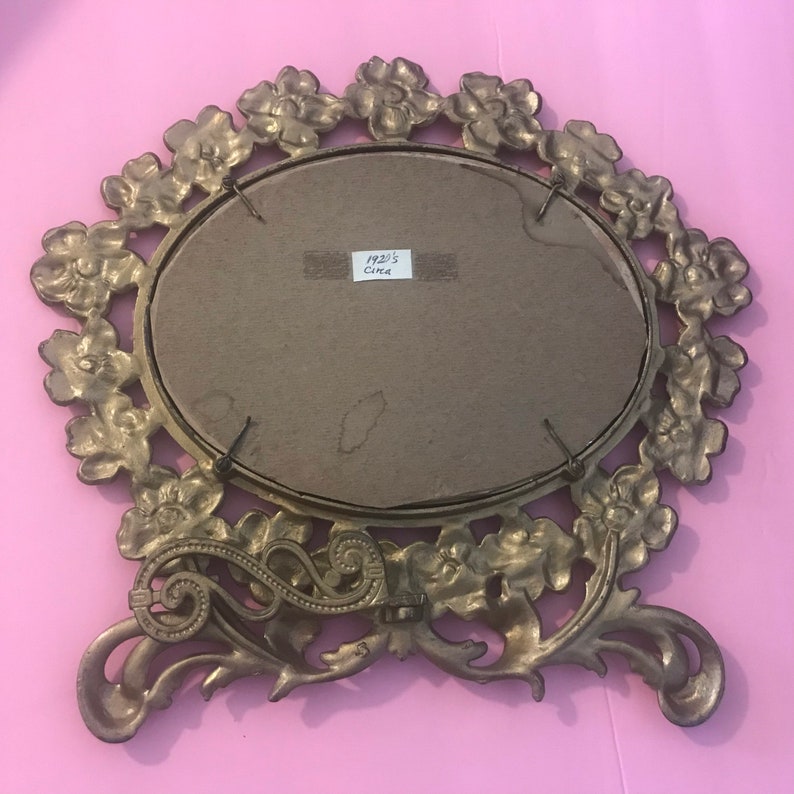 Art Deco Metal Mirror Frame 1920's 1930's Ornate Etsy