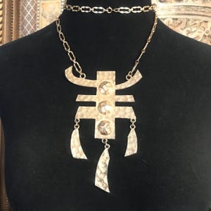 Huge Impressive Runway Chic Couture NAPIER Pendant Necklace, Vintage Statement 1960&#39;s 1970&#39;s Jewelry