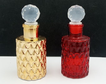 Vintage Set Of 2 Perfume Bottles 1980's