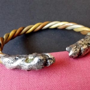 Vintage Bird Eagle Bangle Bracelet 1970&#39;s 1980&#39;s Jewelry