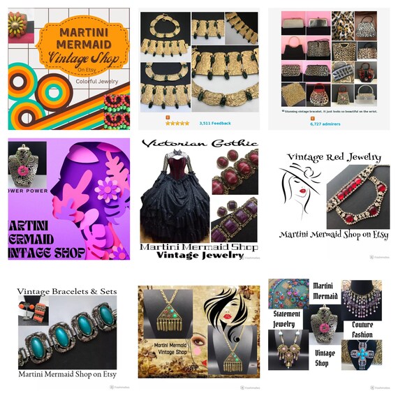 Vintage Rhinestone Leopard Statement Bracelet, 19… - image 7