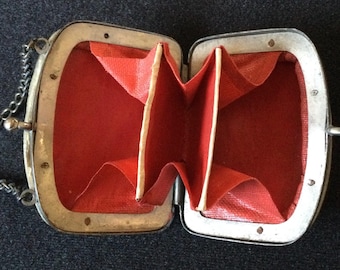 Antique Small Shell Collectible Coin Purse, 1920's 1930's