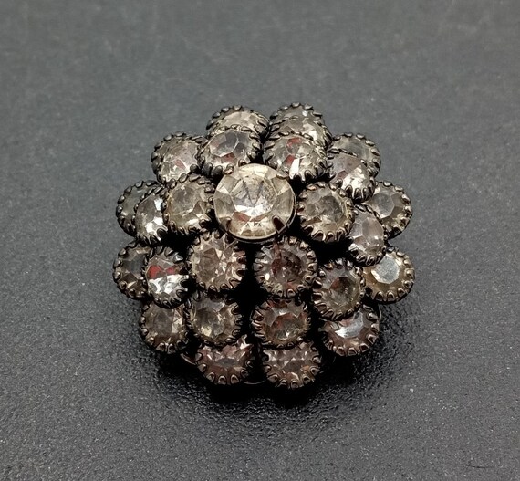 Vintage Small Rhinestone Brooch Pin 1950's 1960's… - image 3