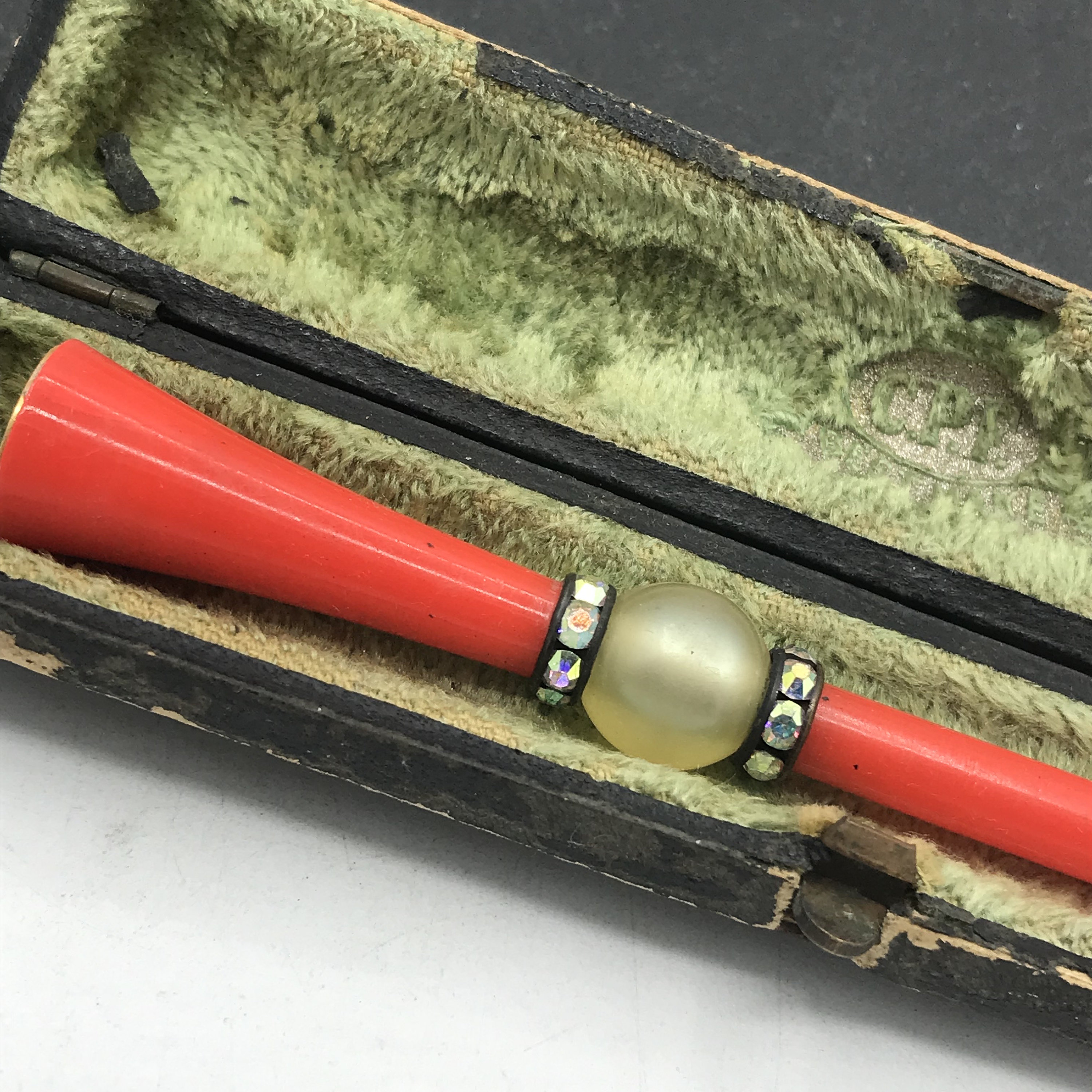 Antique Bakelite Collectible Rhinestone Cigarette Holder & Case, Vintage  Tobacciana Gift Idea for Her