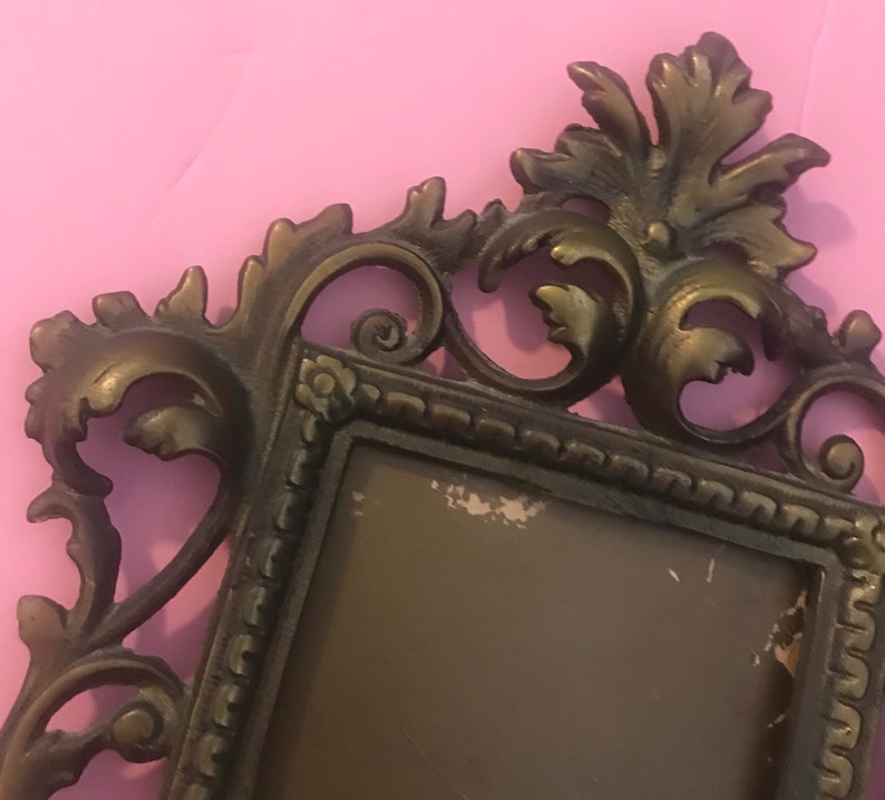 Art Deco Metal Frame 1920's 1930's Ornate Table Top Etsy