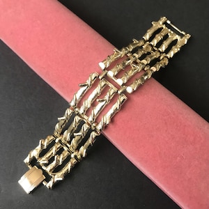 Coro Vintage Gold Tone Bracelet, 1950&#39;s 1960&#39;s Jewelry, Vintage Present