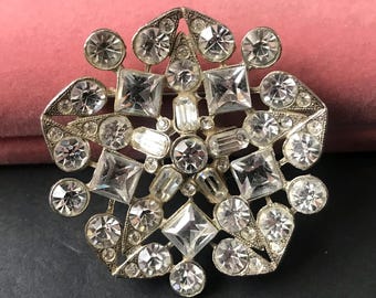 Broche Épée Décorative Avec Strass - Occasion - Alliage - Bijou Fantaisie Grand Format
