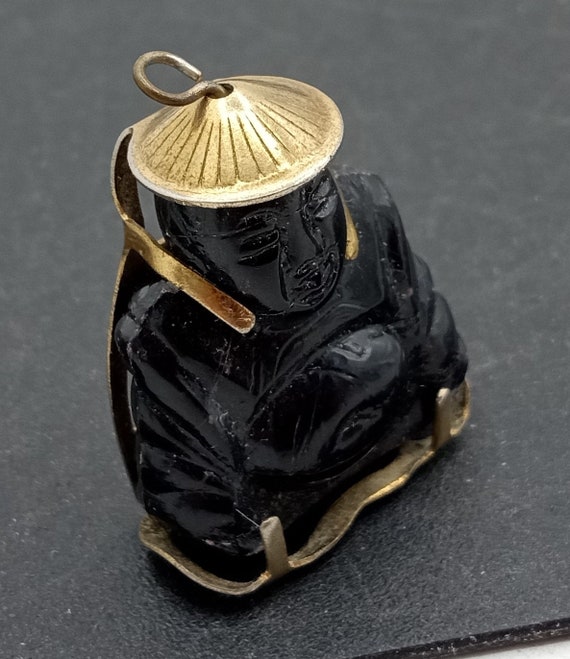 Vintage Small Buddha Pendant 1970's - image 3