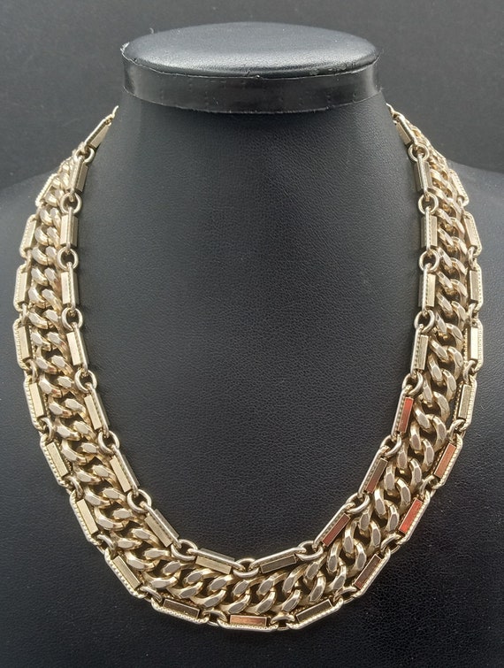 Kafin New York Vintage Chunky Chain Choker Neckla… - image 7