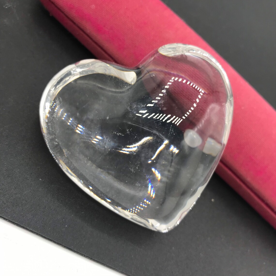 Heart Paperweight Collectible Paperweight Vintage Desk Etsy