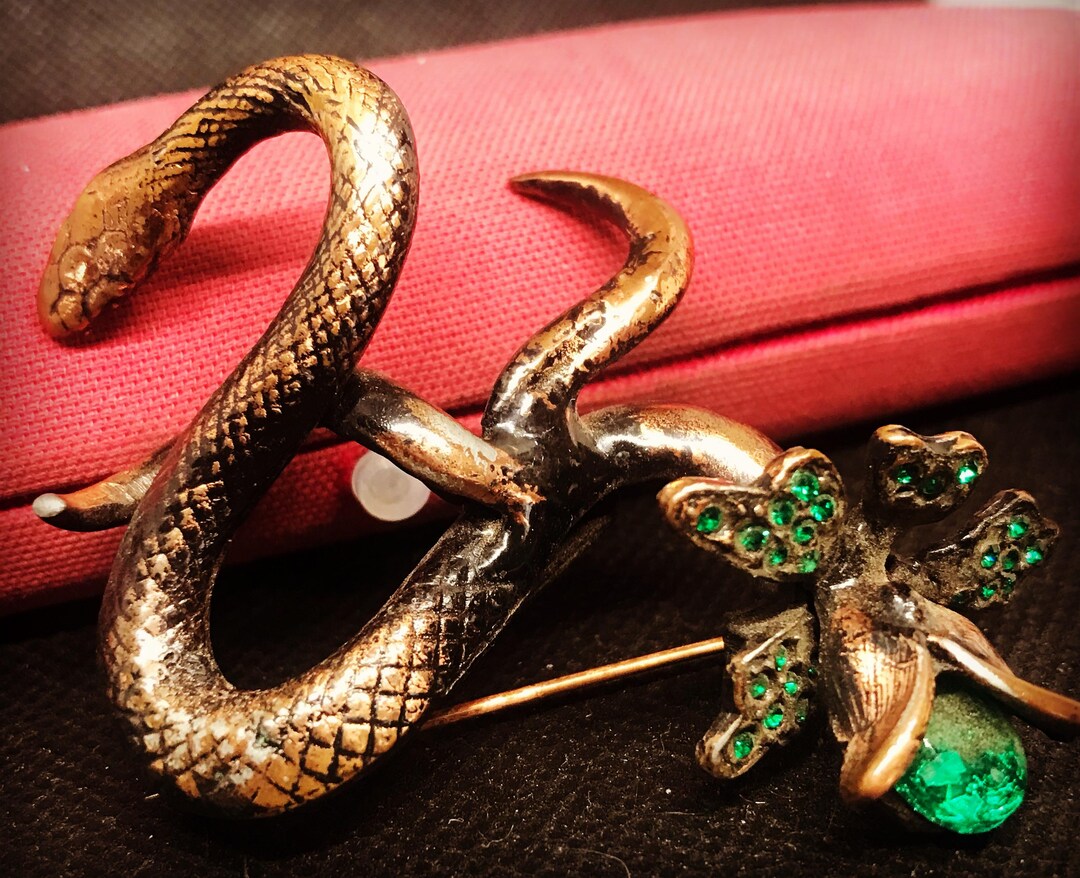 Photo inspiration: Fresh Look at Danny Pollak Signed High End Brooch Snake Reptile Brooch Vintage
