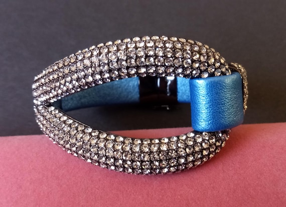 Joan Boyce Designer Signed Vintage Rhinestone Bracelet
