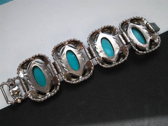 Chunky wide teal selro style high end collectible… - image 3
