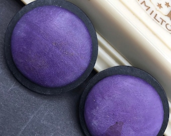 New old stock purple black pierced earrings
