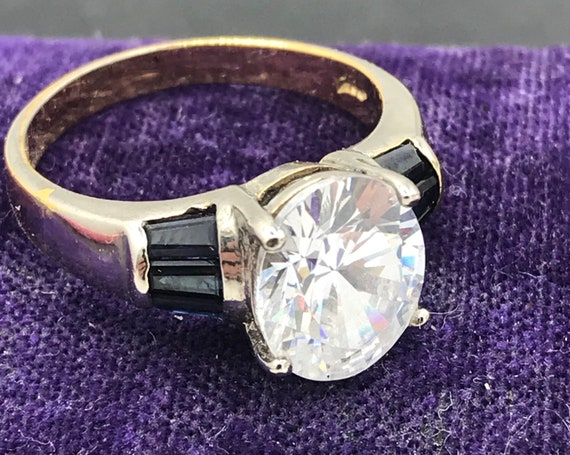 Large Rhinestone Statement Ring - image 3