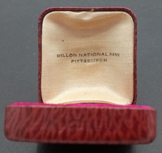 Antique Maroon Advertising Mellon National Bank P… - image 2