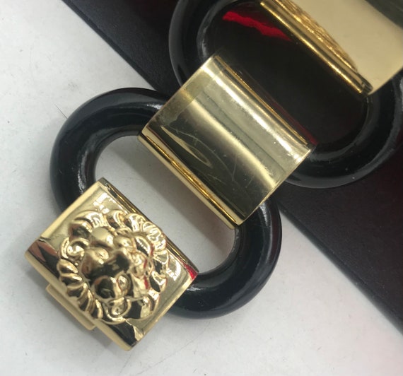 1980s Vintage  Lion Chunky Chain Bracelet, Collec… - image 4