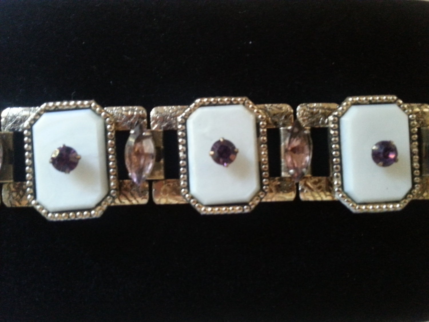 Rhinestone Bracelet High End Vintage Jewelry 1950's Etsy