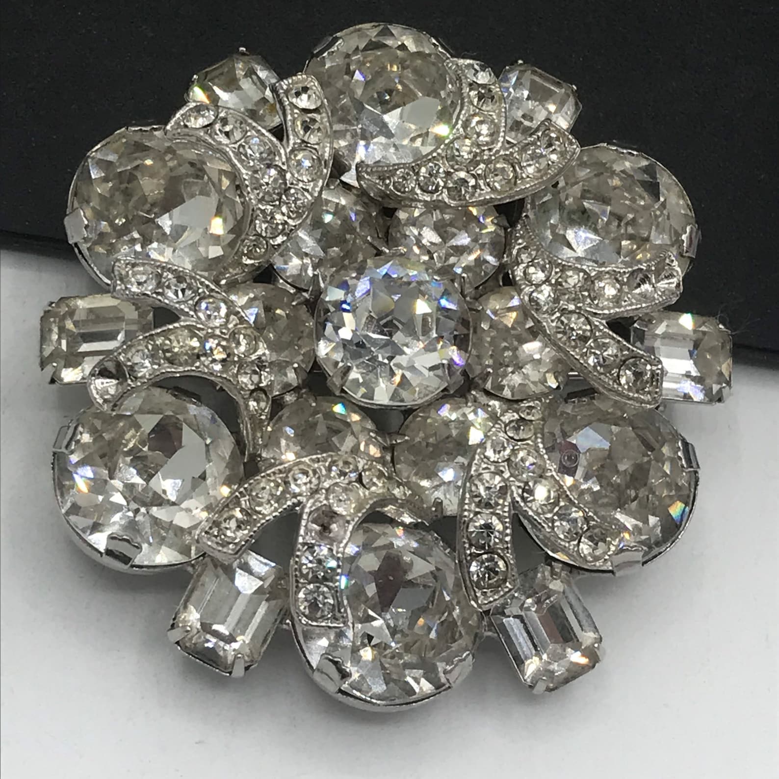 Eisenberg Designer Signed Jewelry, Vintage Rhinestone Brooch ...