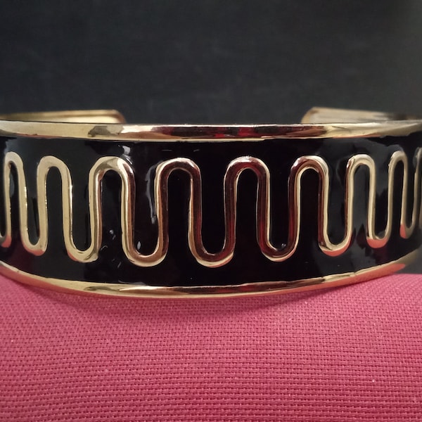 Vintage Black Upper Arm Cuff Bracelet