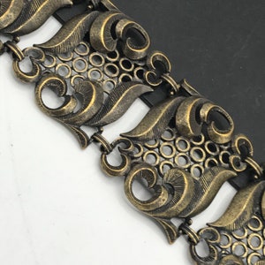 Vintage Bracelet Selro Style Retro Chunky Wide Bracelet 1950s 1960s Mid Century Vintage Jewelry