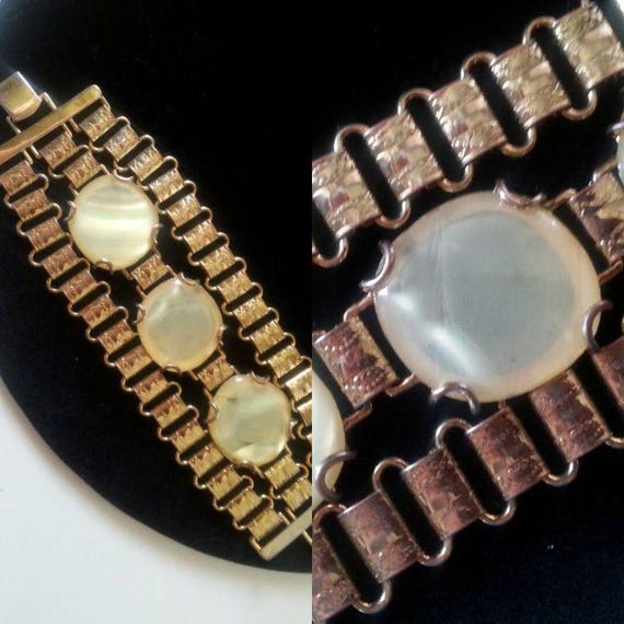 Vintage Statement Silvertone Double Elephant Pend… - image 5