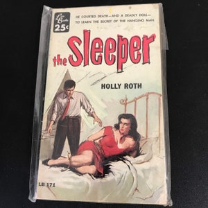 The Sleeper door Holly Roth 1e editie 1955 nummer 171 door Lion Books, vintage verzamelpulp fiction paperback boek