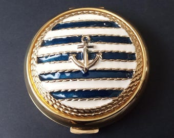 Estee Lauder Vintage Purse Mirror Collectible Powder Compact, New Old Stock in Original Box