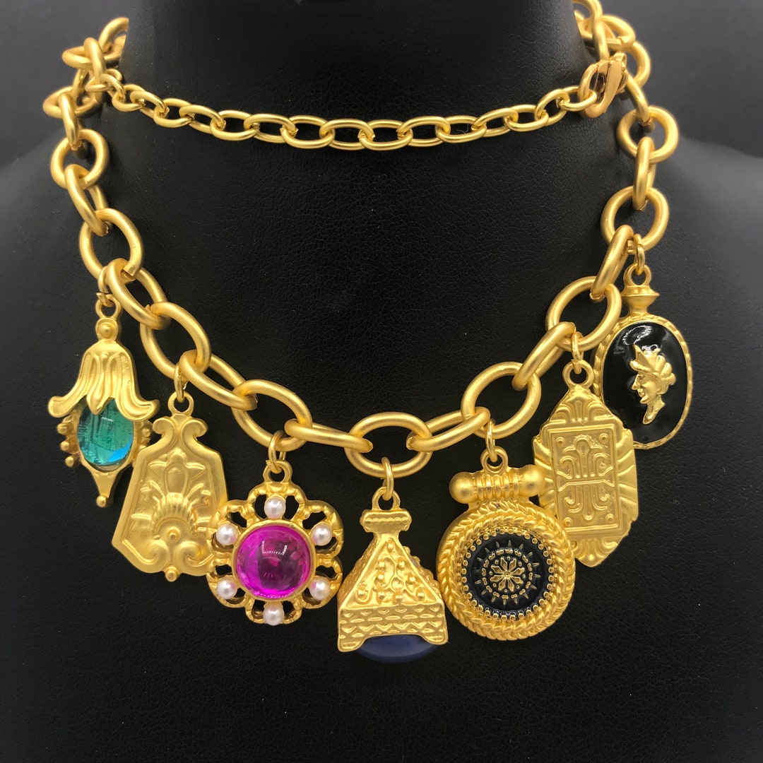 ROBERT ROSE Impressive Necklace, Vintage Statement Mogul Necklace