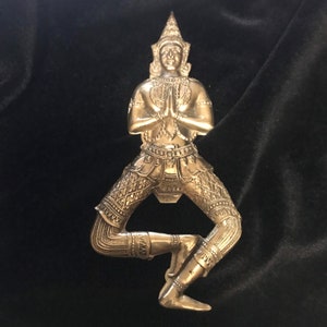 Vintage bronze Asian man bottle opener, mid-century Father&#39;s Day gift idea for him, Retro Man Cave home decor