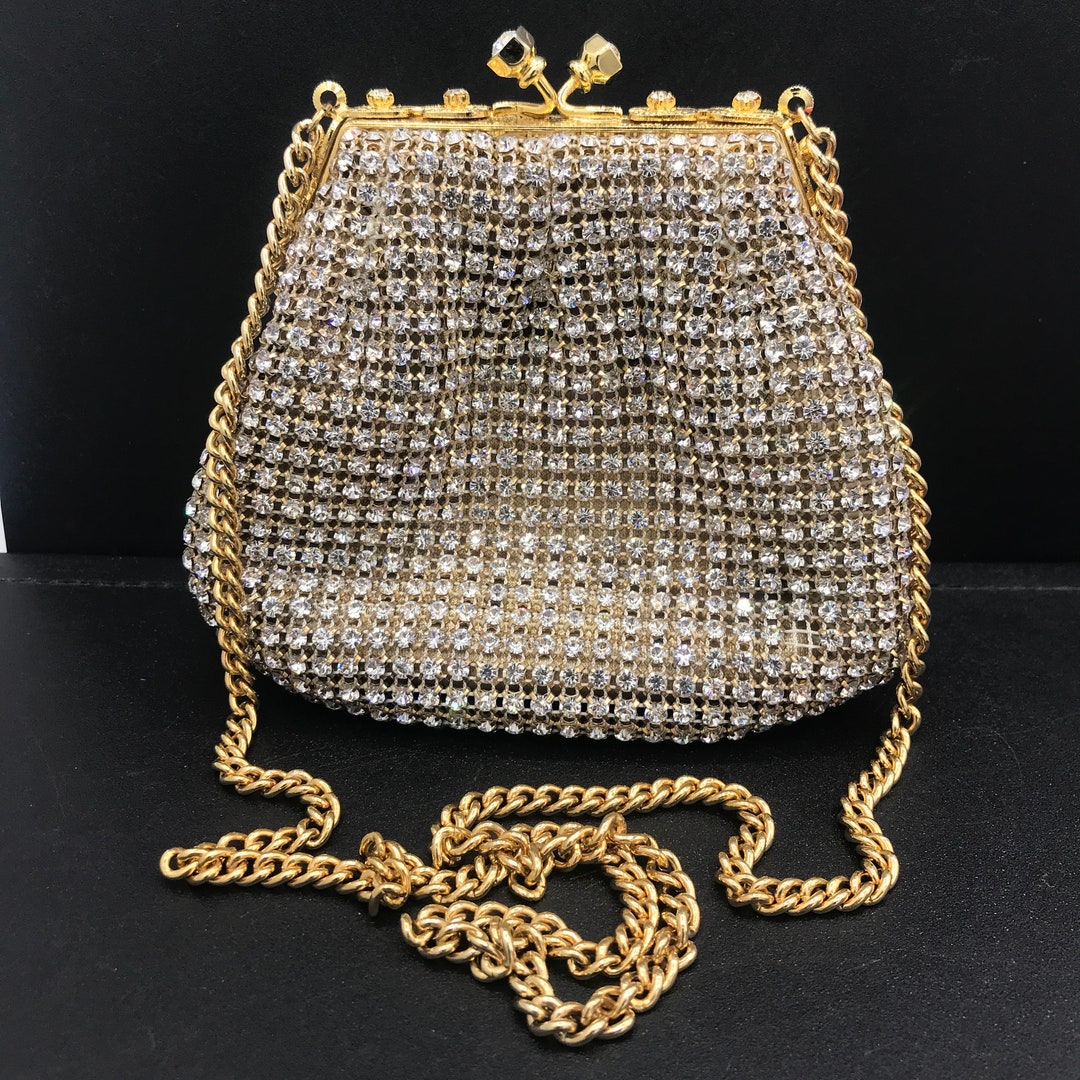 Rhinestone Top Handle Iconic Clutch Bag