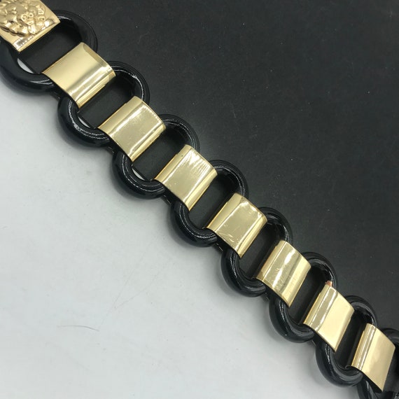 1980s Vintage  Lion Chunky Chain Bracelet, Collec… - image 7