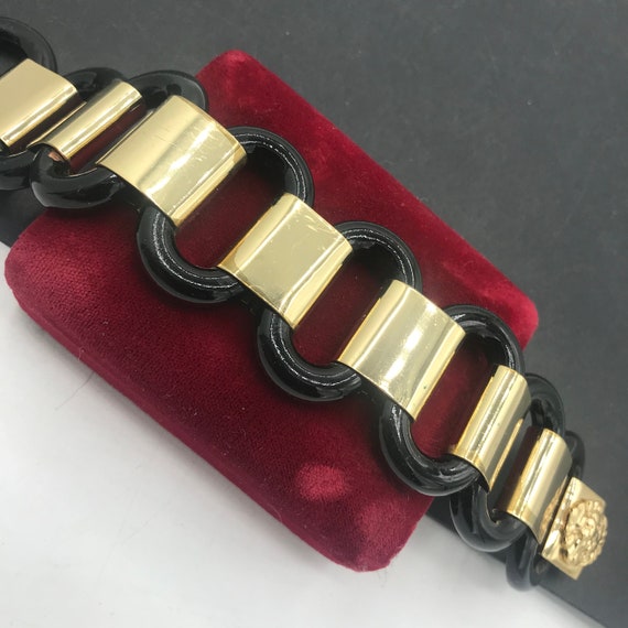 1980s Vintage  Lion Chunky Chain Bracelet, Collec… - image 6