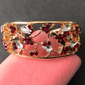 Vintage Rhinestone Cuff Bracelet