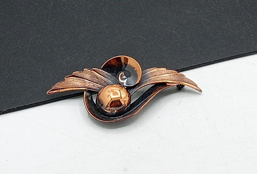 Broche Vintage American Nature Association 10K Or Rempli - Épingle De Revers, Années 1950