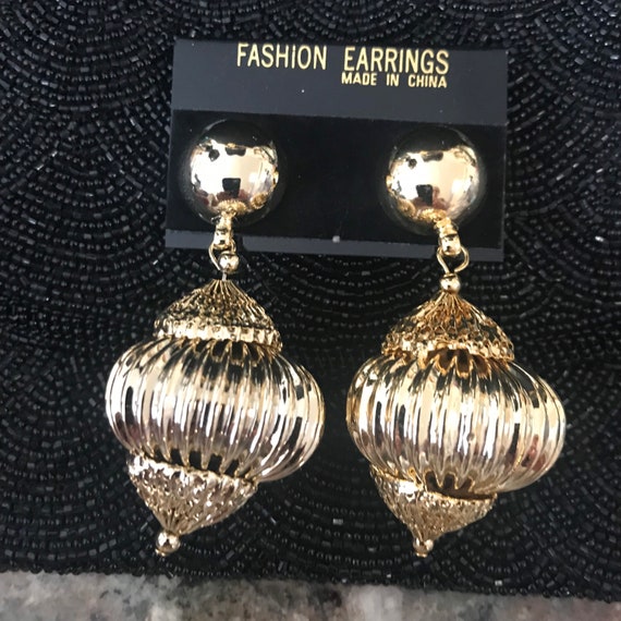 Boucles D'oreilles En Argent Sterling Années 80/90 - Style Boucle Pendante, Fermoir Dormeuse, Occasion