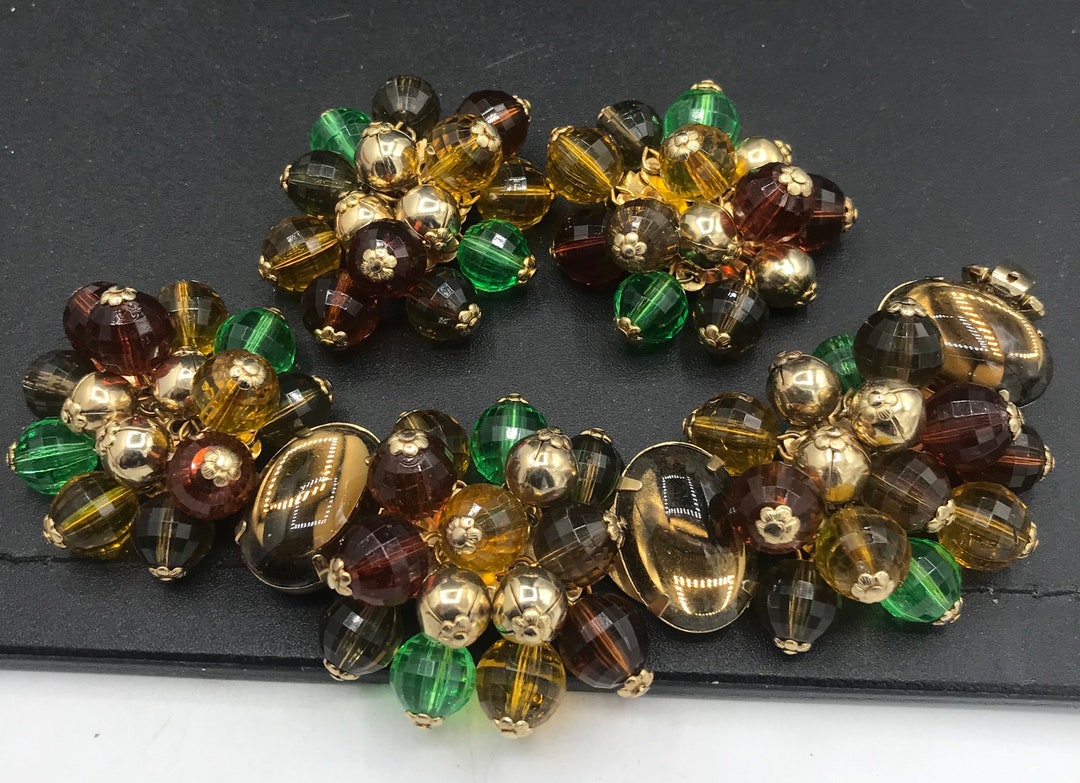 Cha Cha Multi Metallic Stretch Bead & Chain Bracelet
