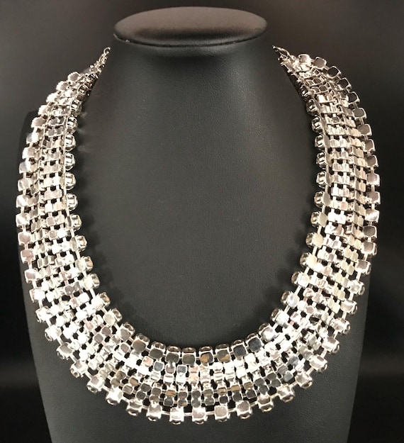 Ann Taylor Vintage Rhinestone Statement Collar Ne… - image 3