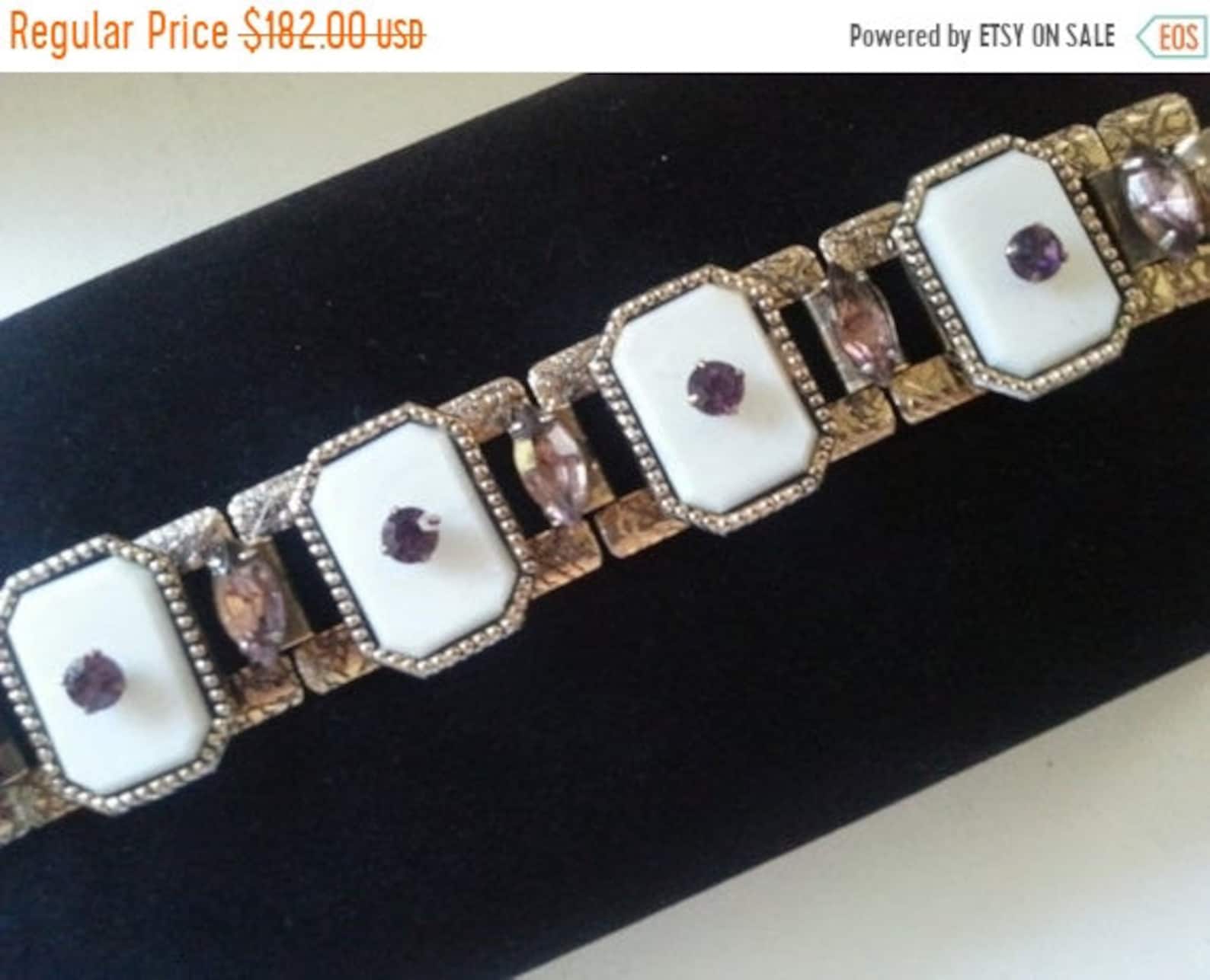 Rhinestone Bracelet High End Vintage Jewelry 1950's Etsy