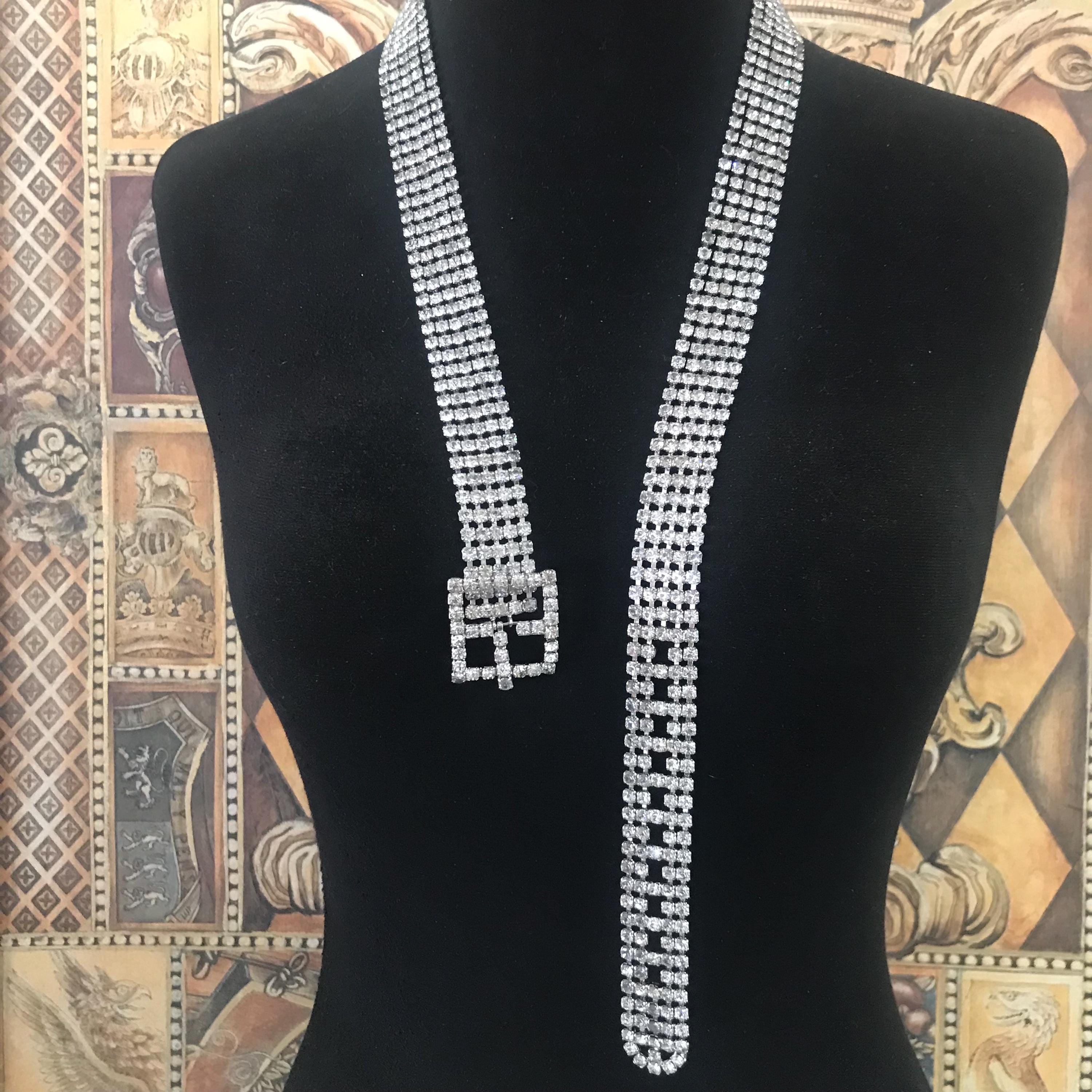 50s Rhinestone Belt - Etsy display picture 2