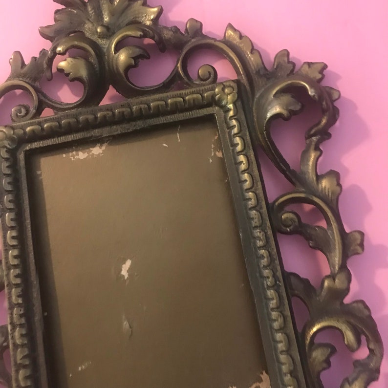 Art Deco Metal Frame 1920's 1930's Ornate Table Top Etsy