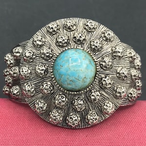 Vintage Etruscan Style Wide Clamper Bracelet