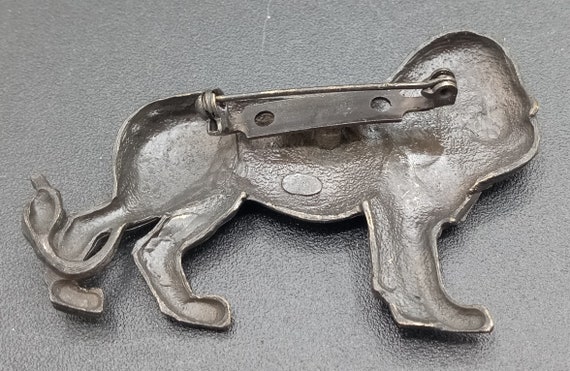 Vintage Lion Brooch Pin - image 2