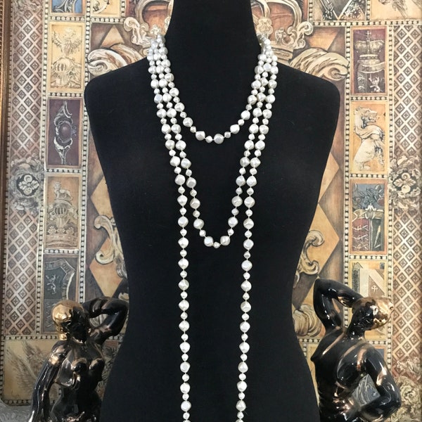 Long Pearl Necklace Etsy — free download