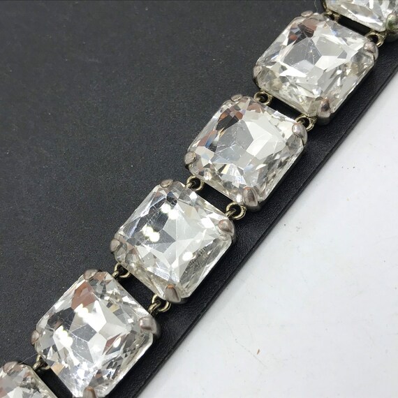 Retro Rhinestone Bracelet * Statement Vintage Jewelry… Gem