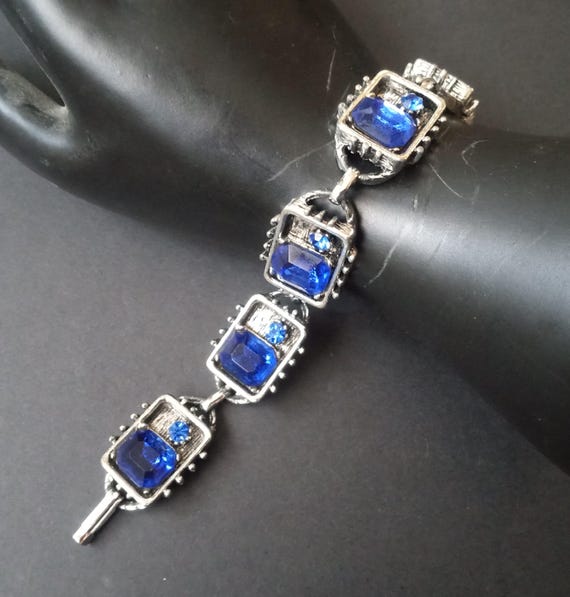 Baby Blue Rhinestone Bracelet