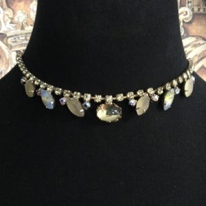 1960s Vintage Rhinestone Choker Necklace